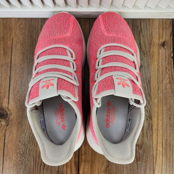 Adidas Tubular Shadow Womens Sz 7.5 Aero Pink Knit Running Sneakers Shoes B22636 - Picture 5 of 9